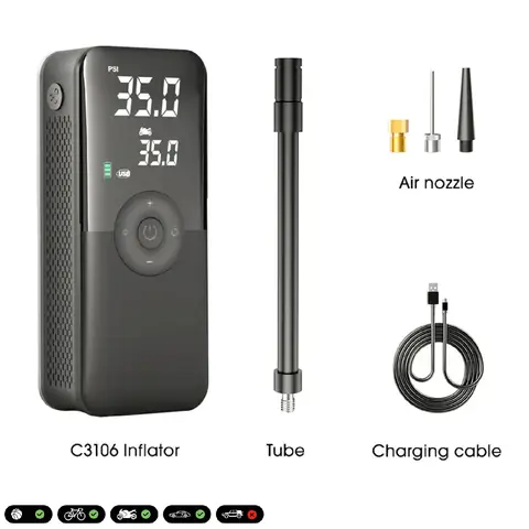 CARSUN T3106-1S Cordless Tyre Inflator
