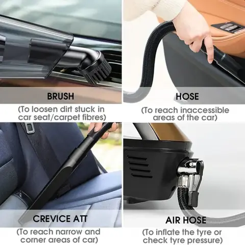 CARSUN Dual-Use Vacuum Cleaner & Tyre Inflator, photo 3